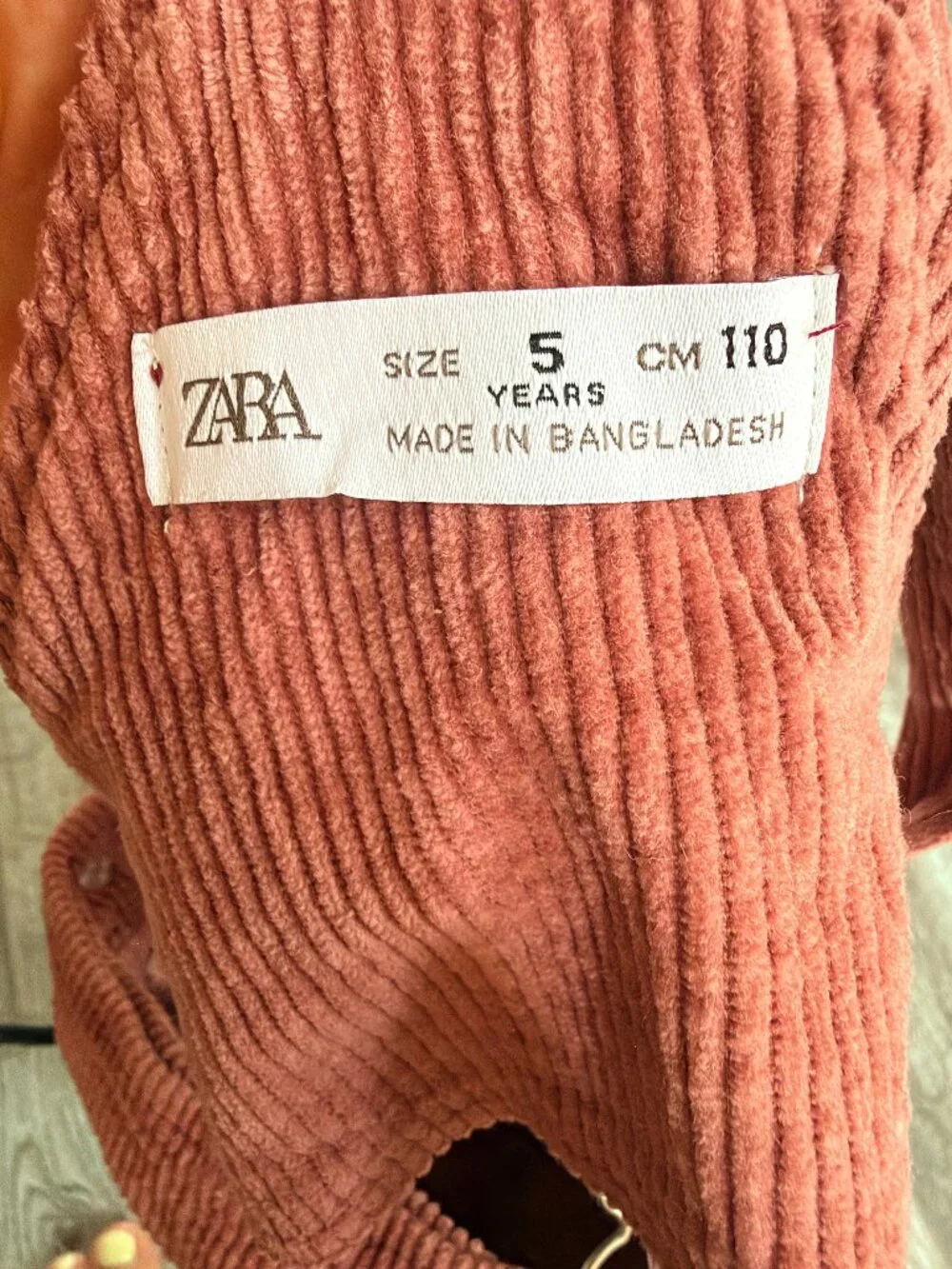 Zara Girls Corduroy Jumper